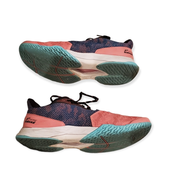 Womens babolat jet Tere tennis shoe size 9 color pink/light blue/black - Picture 3 of 4